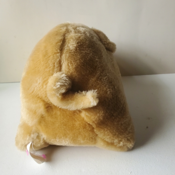 GEORGE-GOOD RARE FINE, STUFFED TOY PIGGY BANK. TAN - Picture 4 of 9